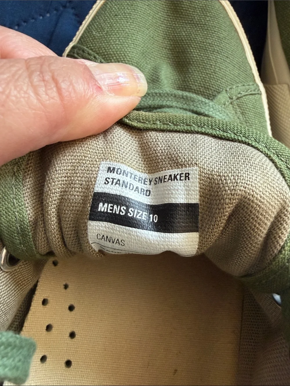 SeaVees Olive Canvas Low-Top Sneakers with White Trim